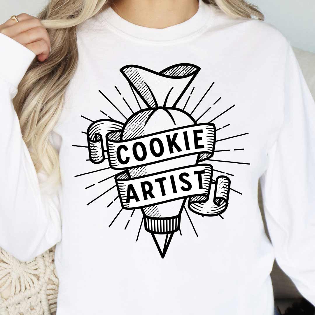 Piping Bag Cookie Artist Long Sleeve T-Shirt