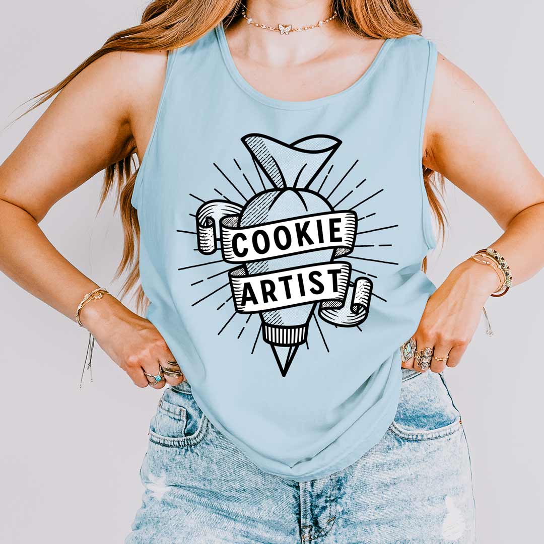 Cookie Artist Piping Bag Unisex Tank Top