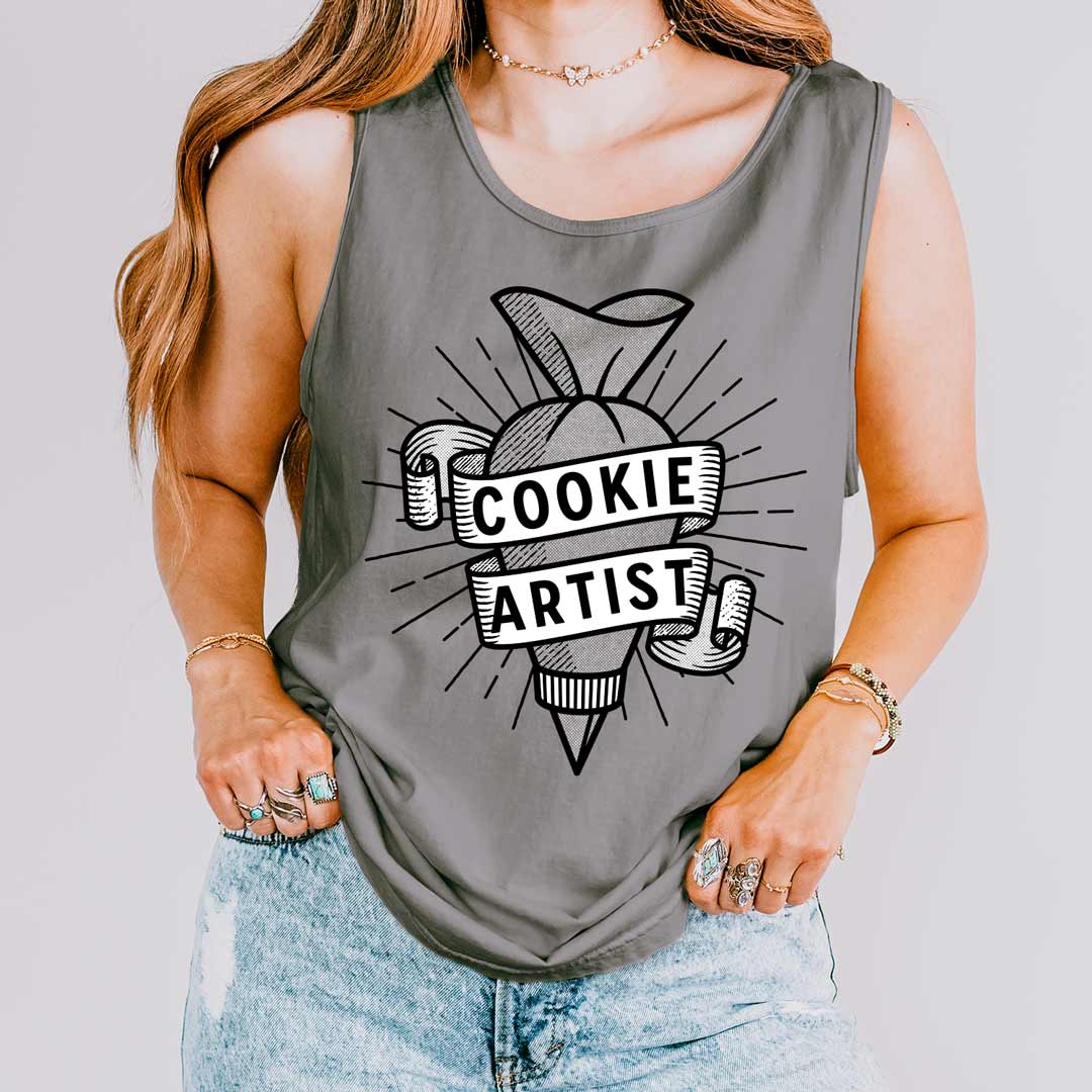 Cookie Artist Piping Bag Unisex Tank Top