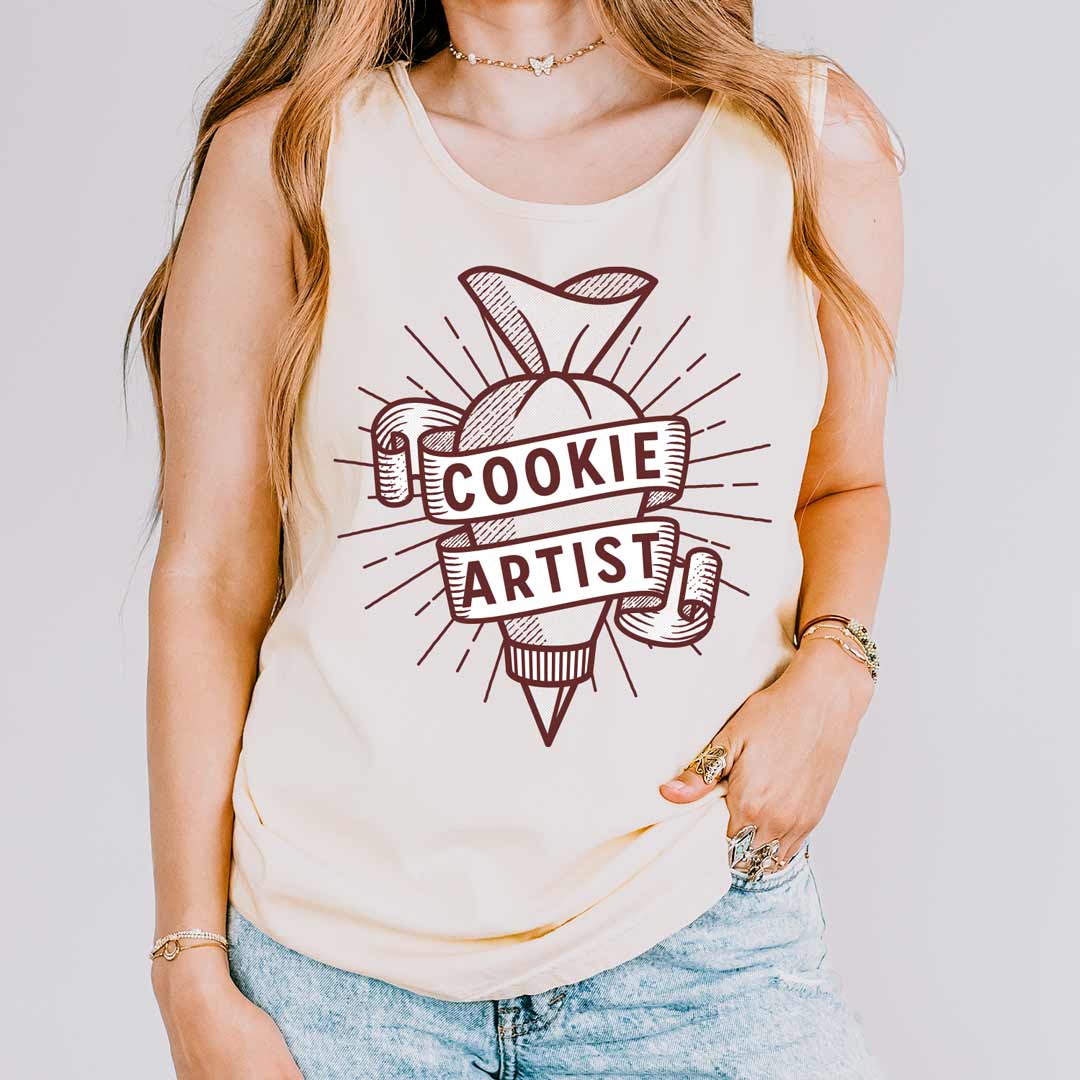 Cookie Artist Piping Bag Unisex Tank Top