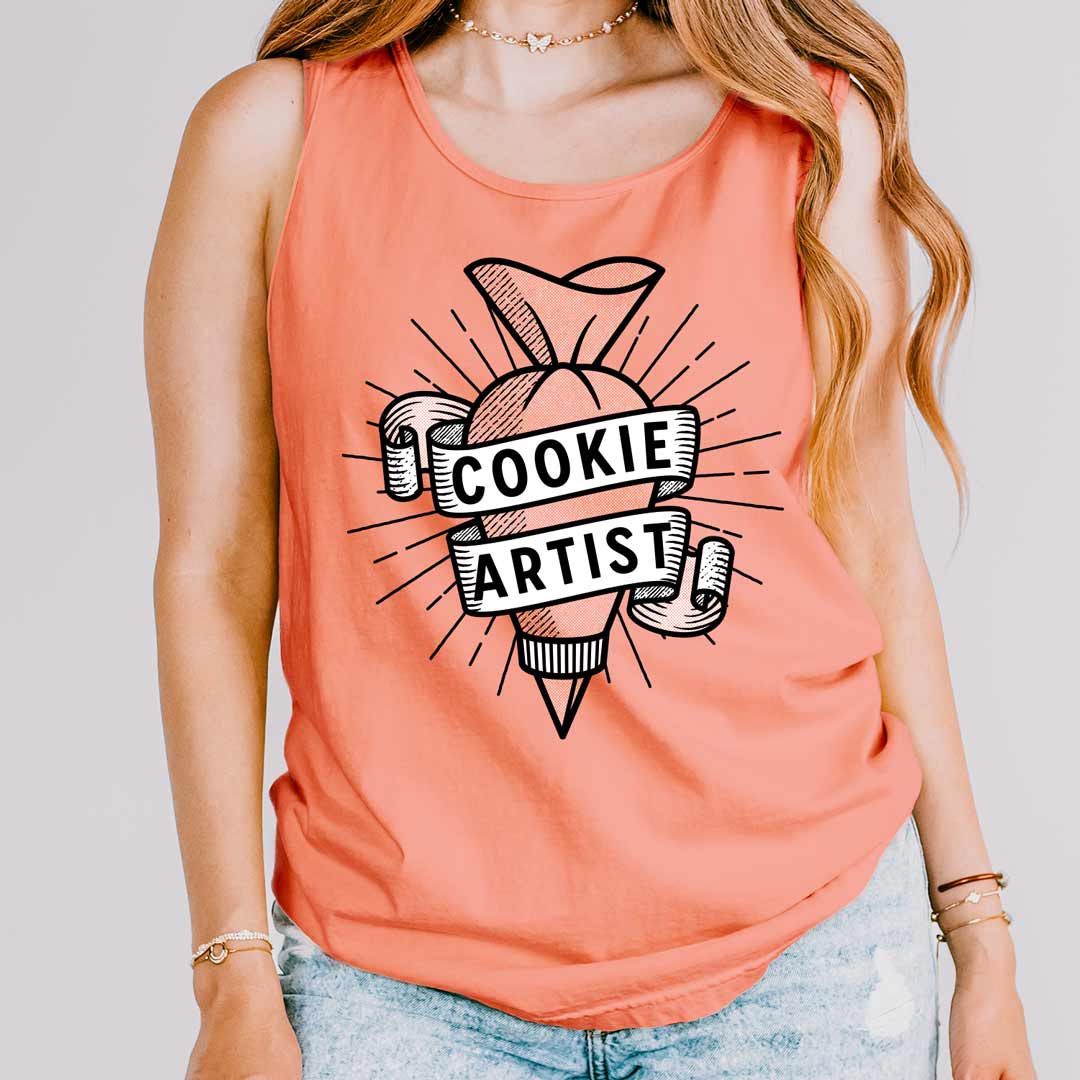 Cookie Artist Piping Bag Unisex Tank Top