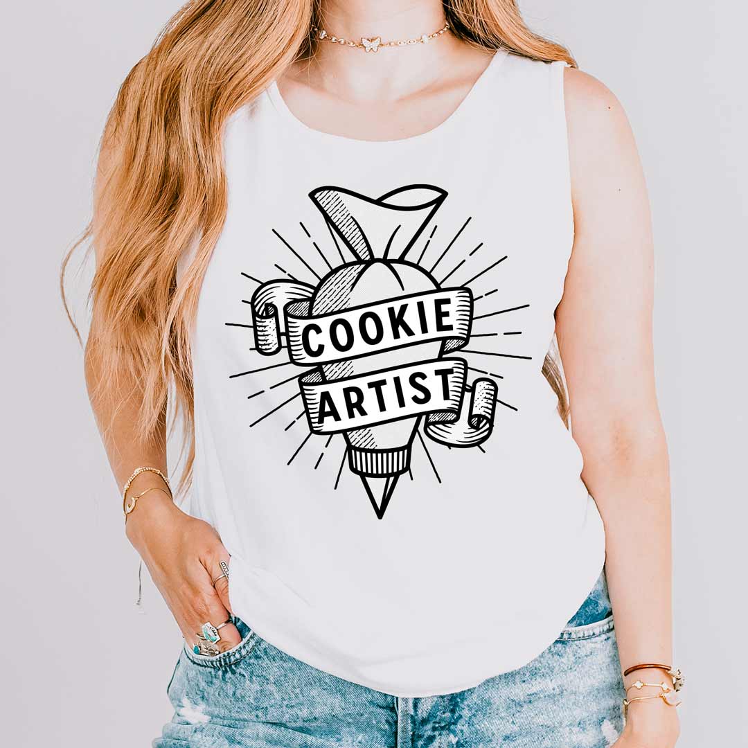 Cookie Artist Piping Bag Unisex Tank Top