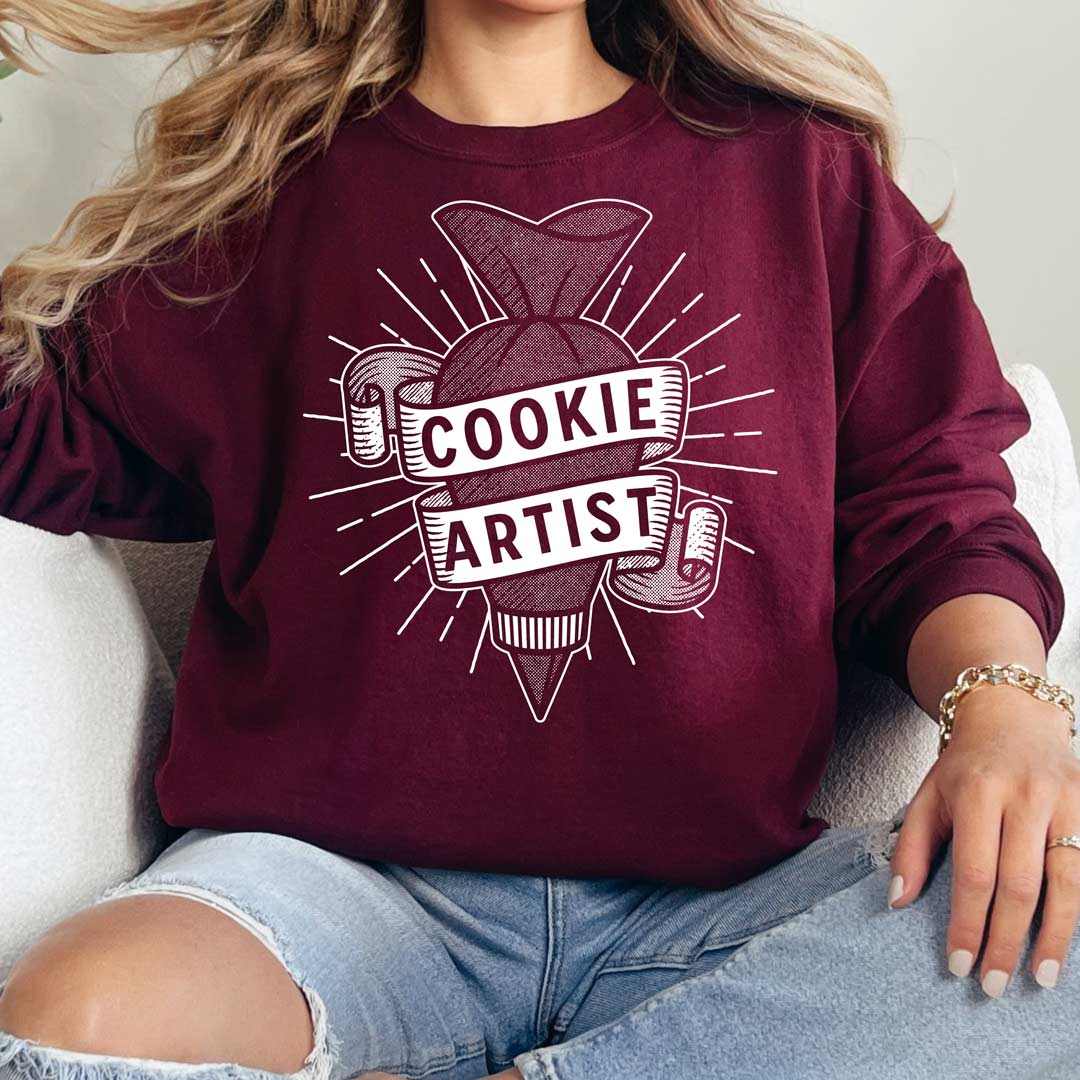 Piping Bag Cookie Artist Unisex Sweatshirt