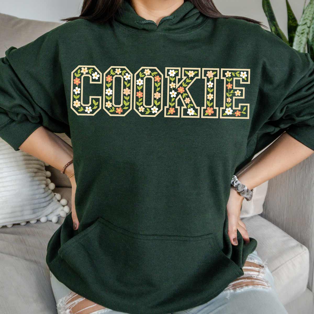 Floral Cookie Unisex Hoodie