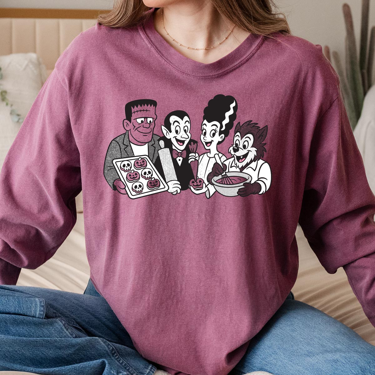 Cookie Monsters Unisex Long Sleeve T-Shirt