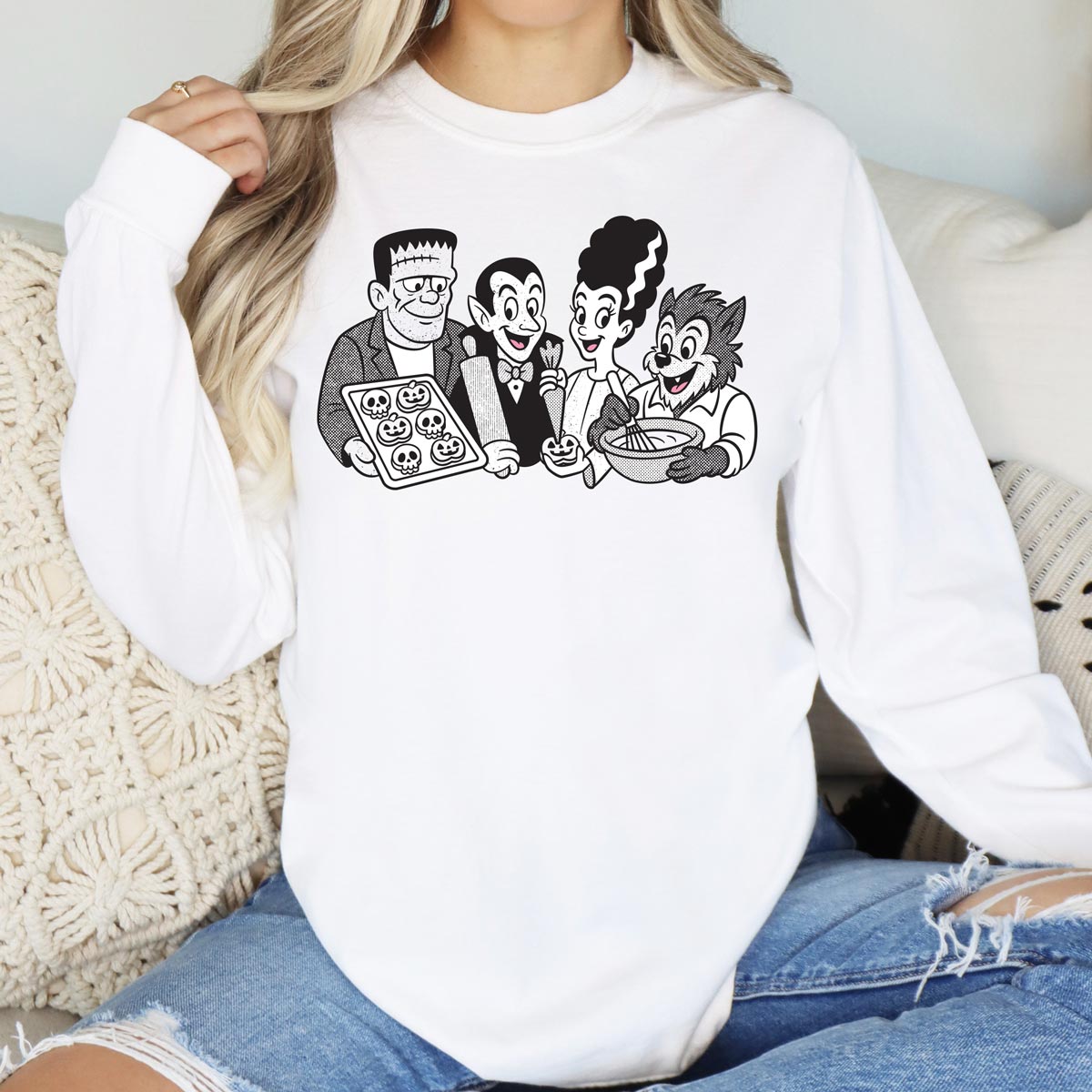 Cookie Monsters Unisex Long Sleeve T-Shirt