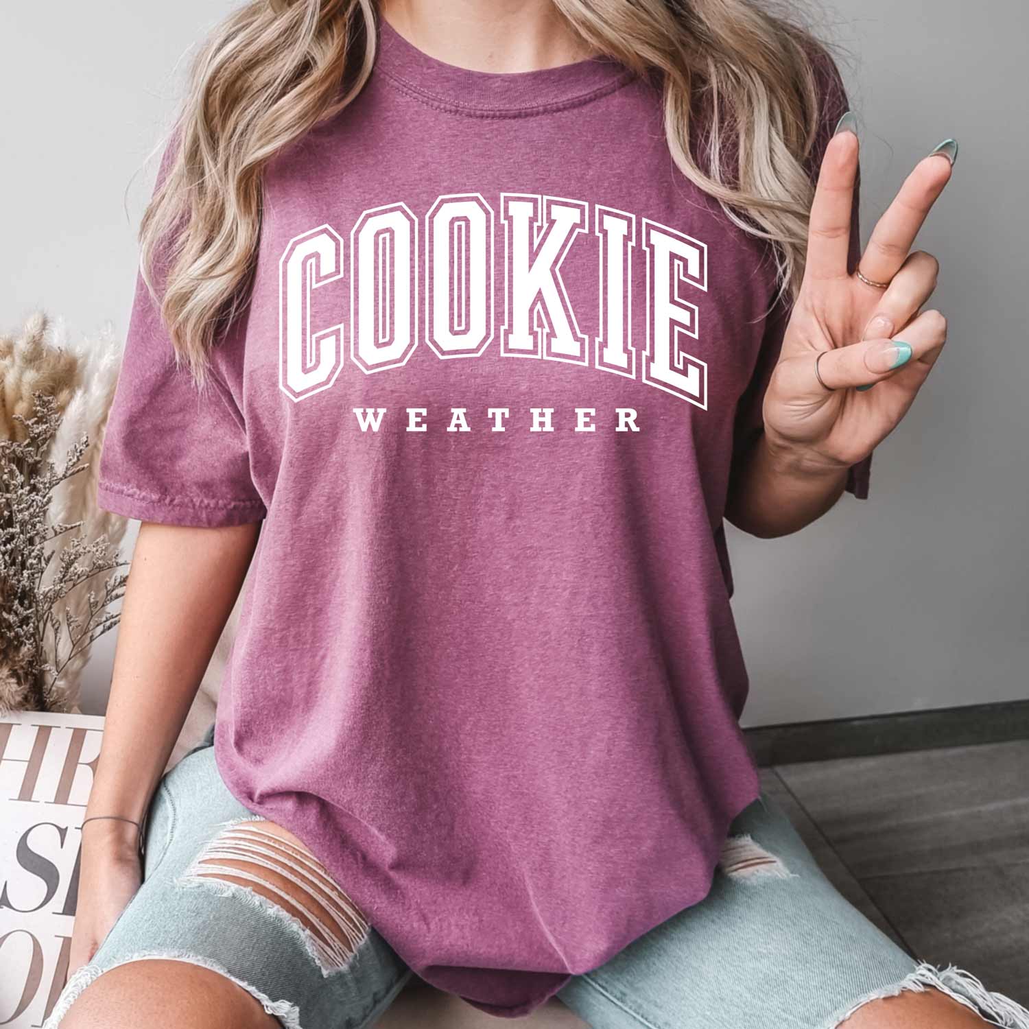 Cookie Weather White Ink Unisex T-Shirt