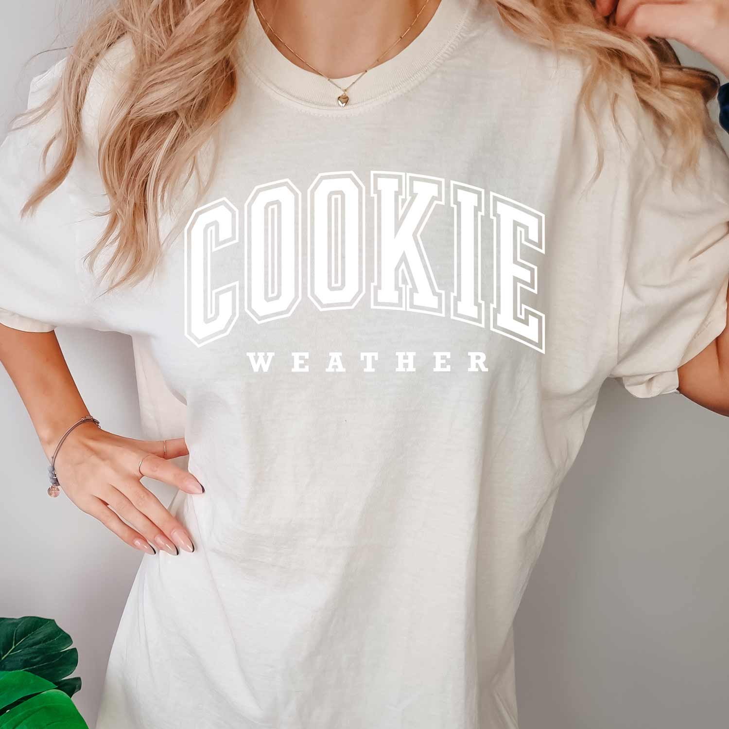 Cookie Weather White Ink Unisex T-Shirt