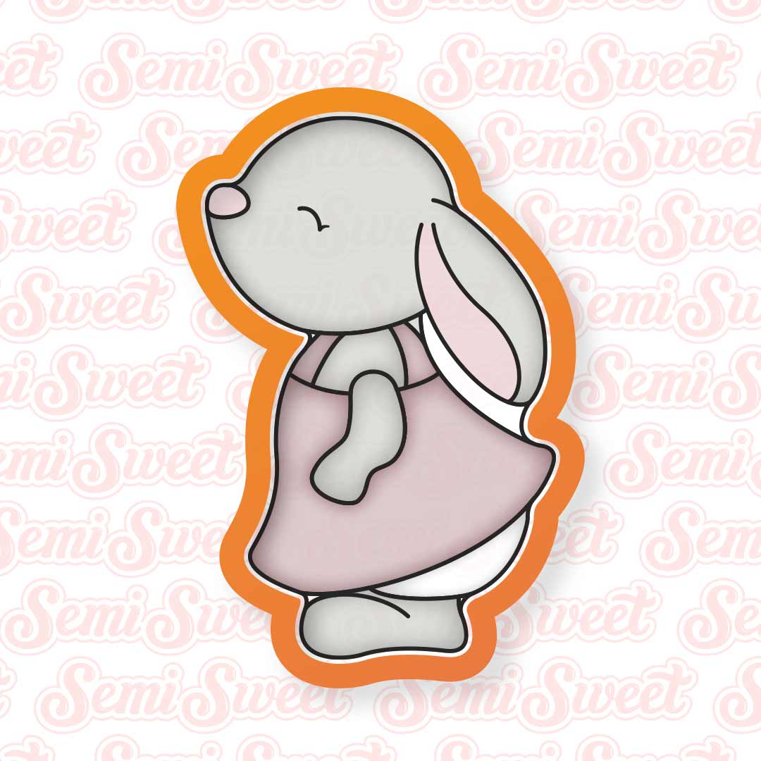 Cottage Bunny Girl Cookie Cutter