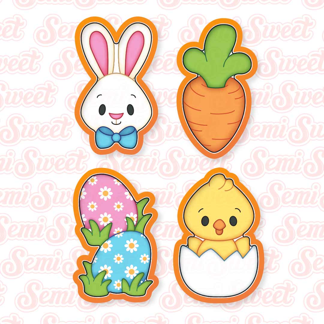 Tall Easter Cookie Cutter Set | Semi Sweet Designs