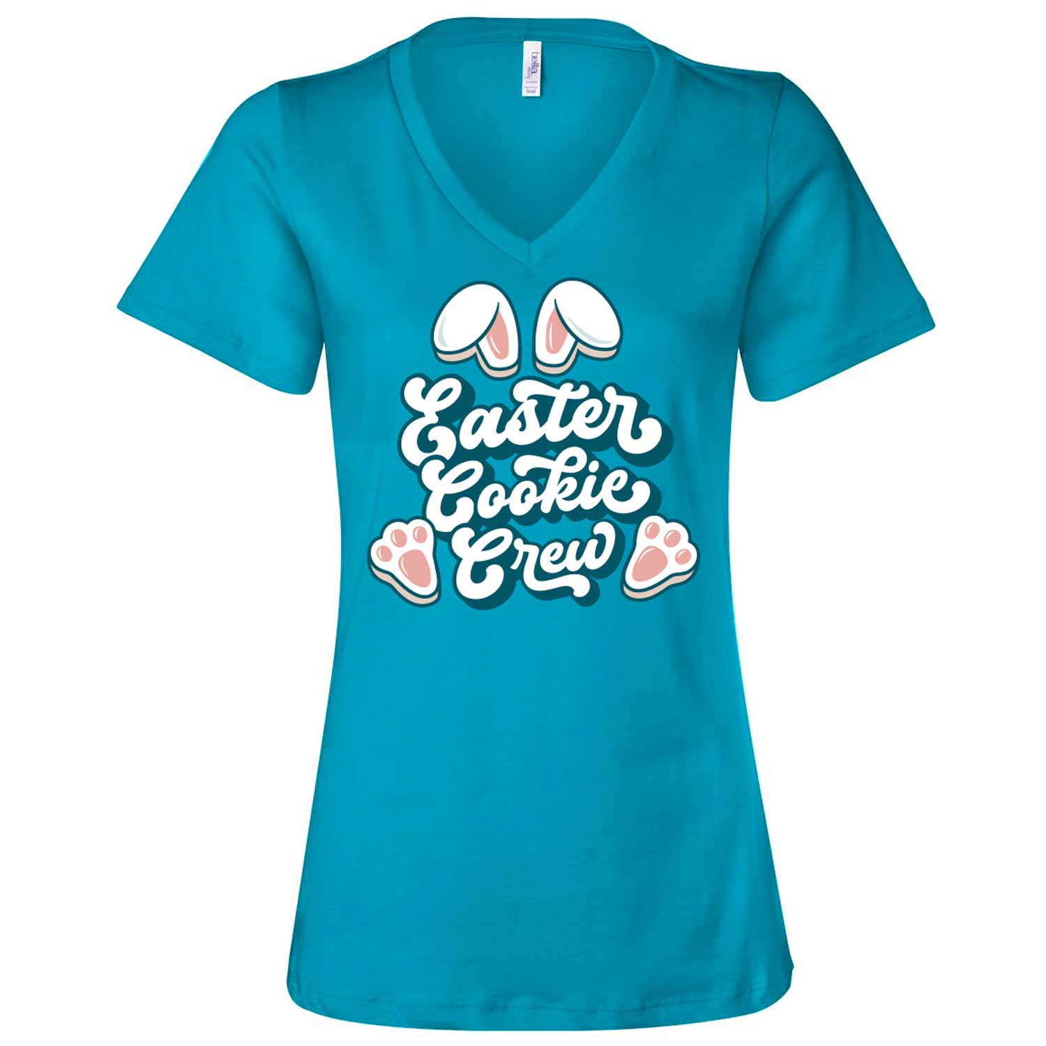 Easter Cookie Crew Ladies V-Neck T-Shirt