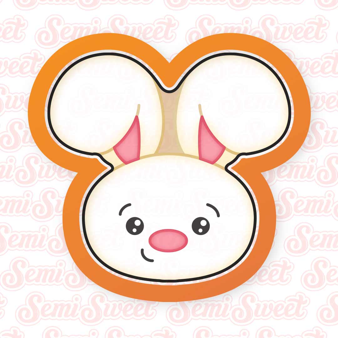 Chubby Bunny Face Cookie Cutter | Semi Sweet Designs
