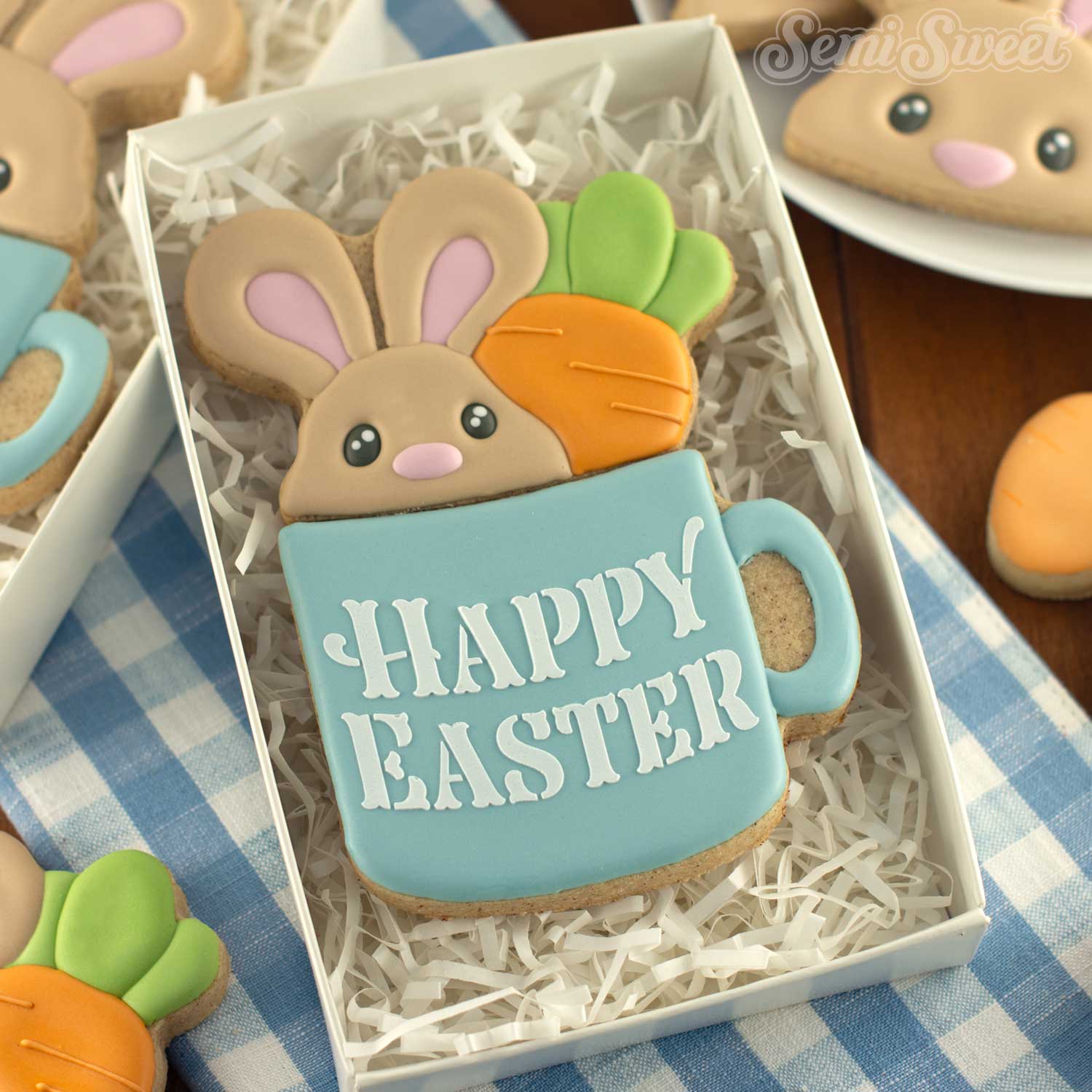 2-Pc Bunny & Carrot Mug Cookie Cutter Set