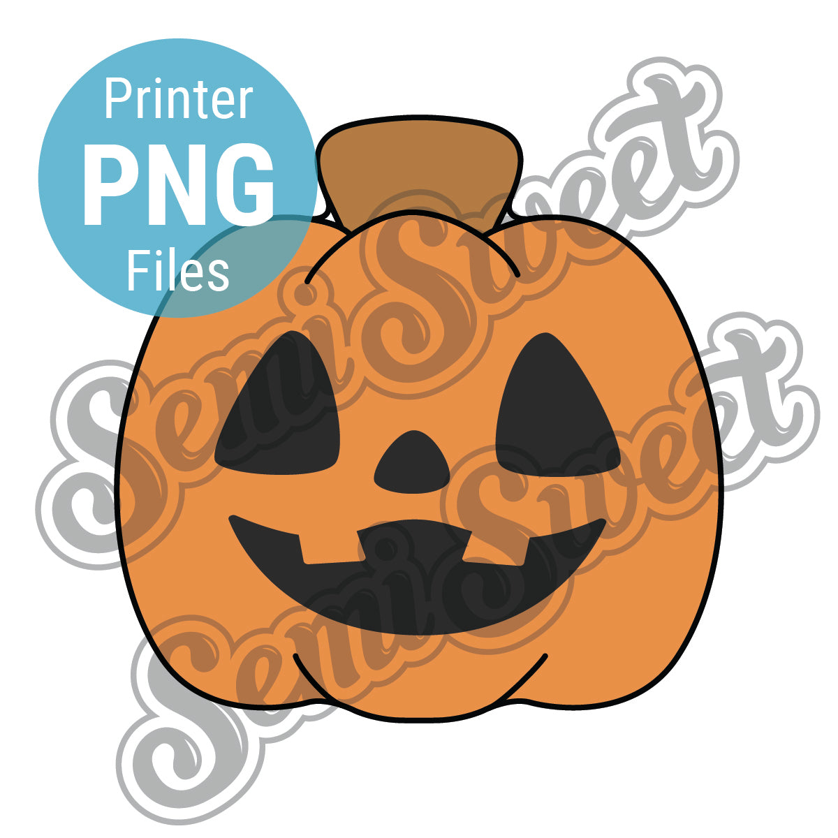 an easy pumpkin png made by Semi Sweet Designs