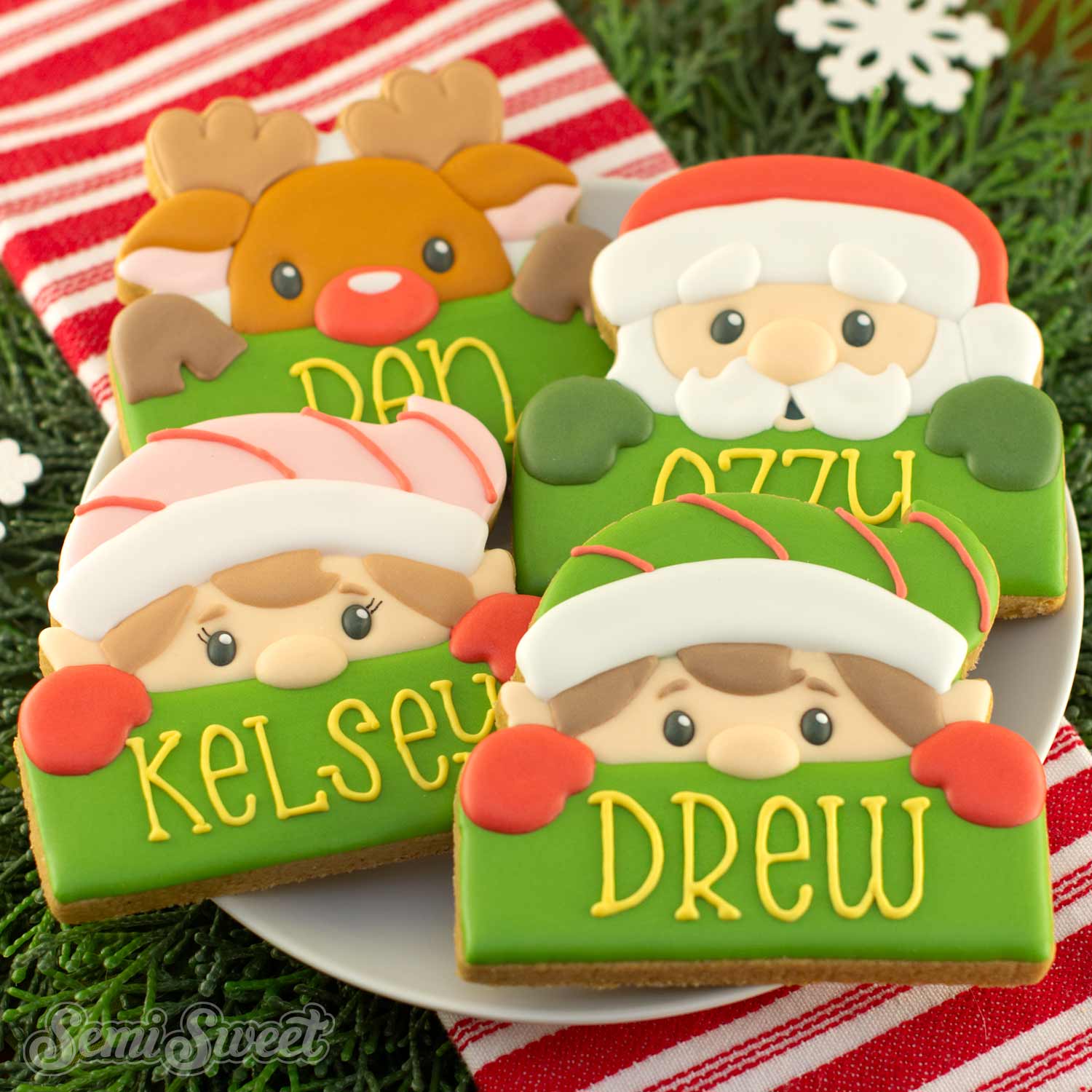 Elf Name Plaque Cookie Cutter