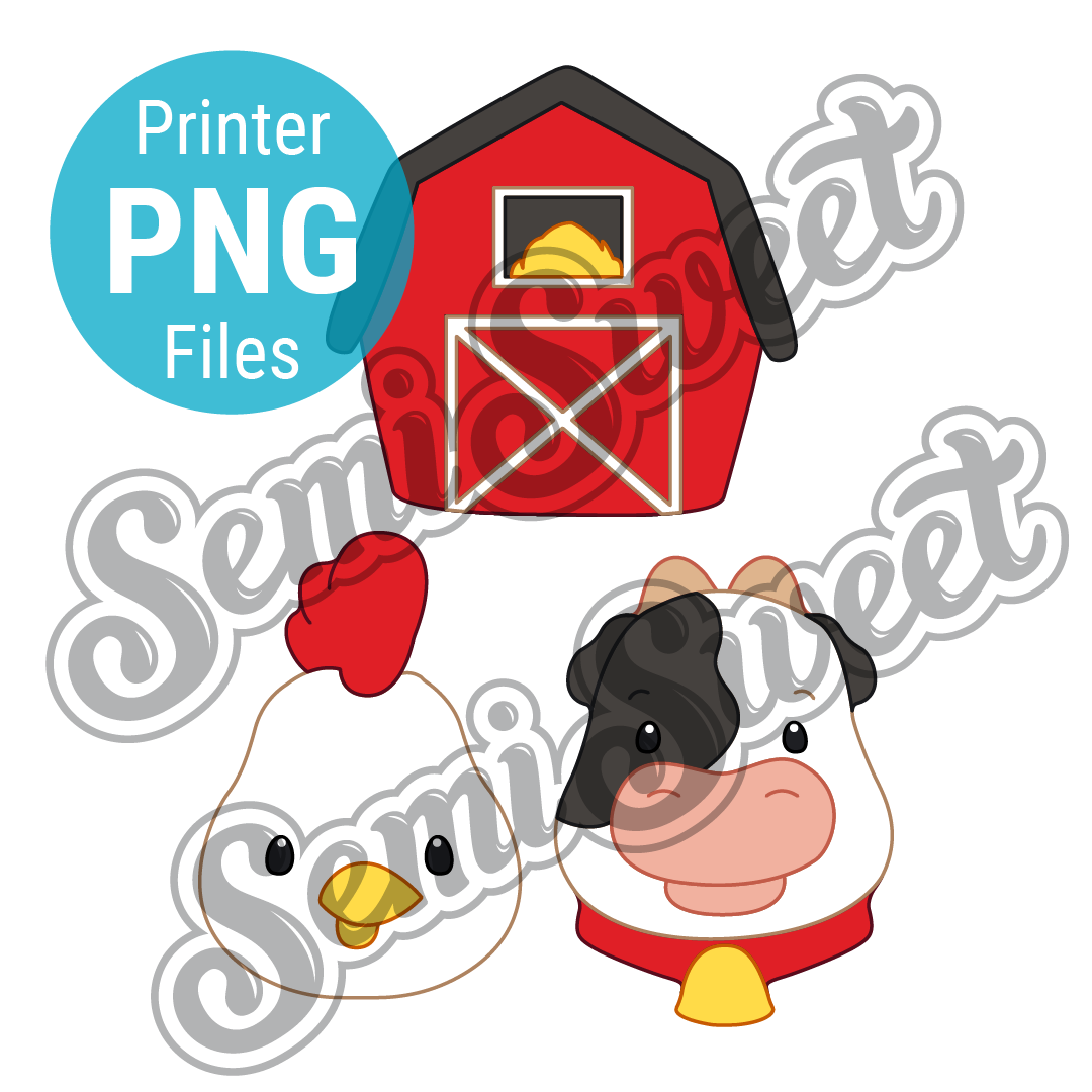 Farm Platter Set - PNG Images | Semi Sweet Designs