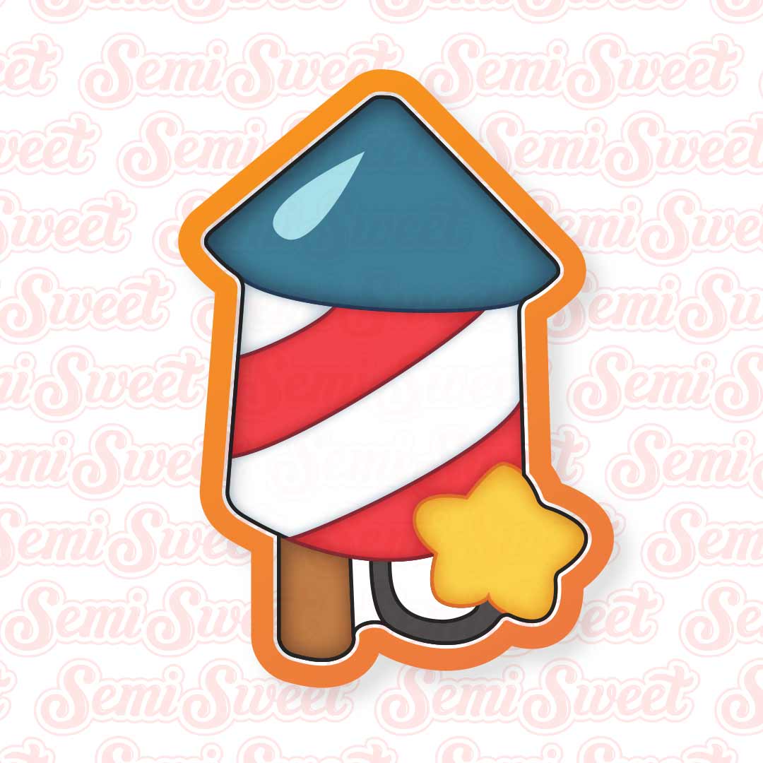 Thin Firework Cookie Cutter | Semi Sweet Designs
