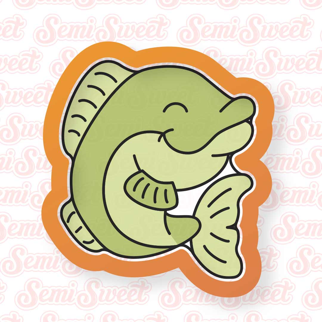 bass fish cookie cutter