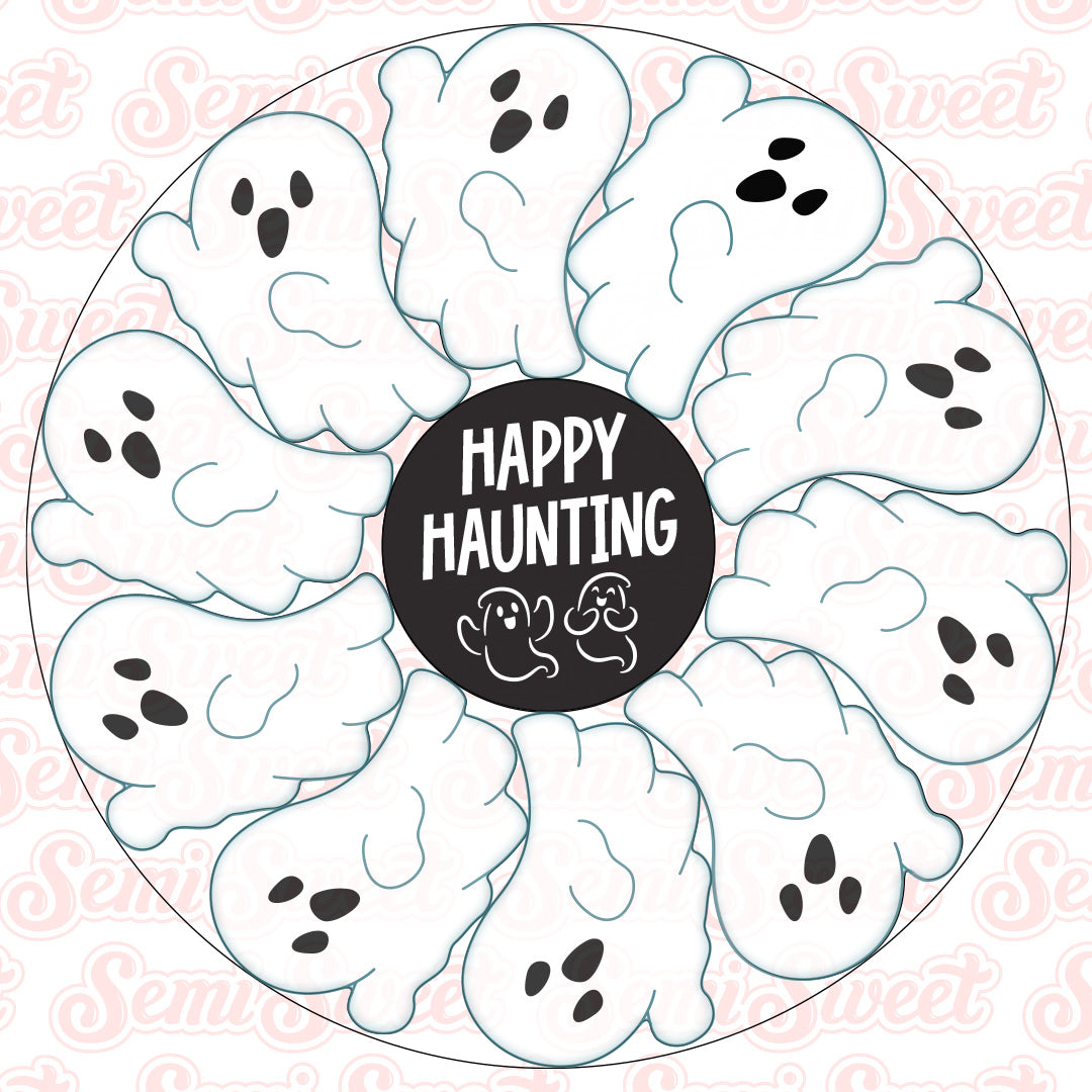 Flying Ghost Platter Cookie Cutter