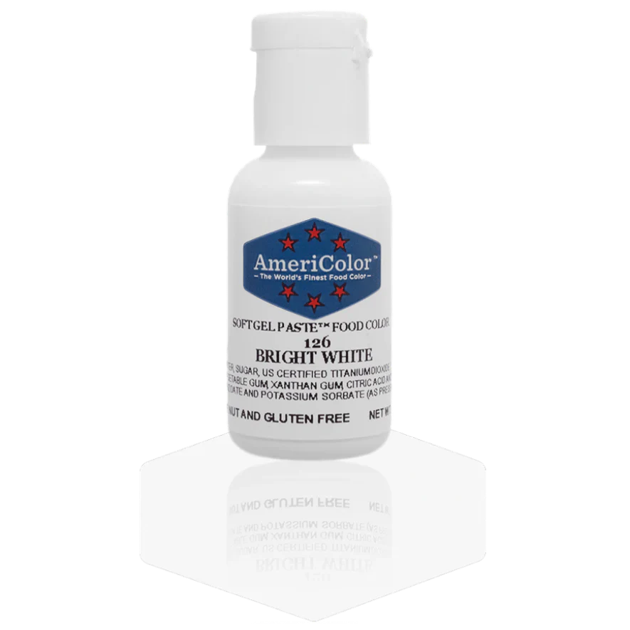 Americolor Soft Gel Paste - Bright White - Food Coloring