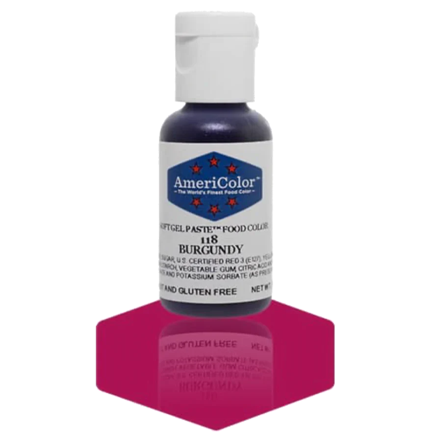 Americolor Soft Gel Paste - Burgundy - Food Coloring