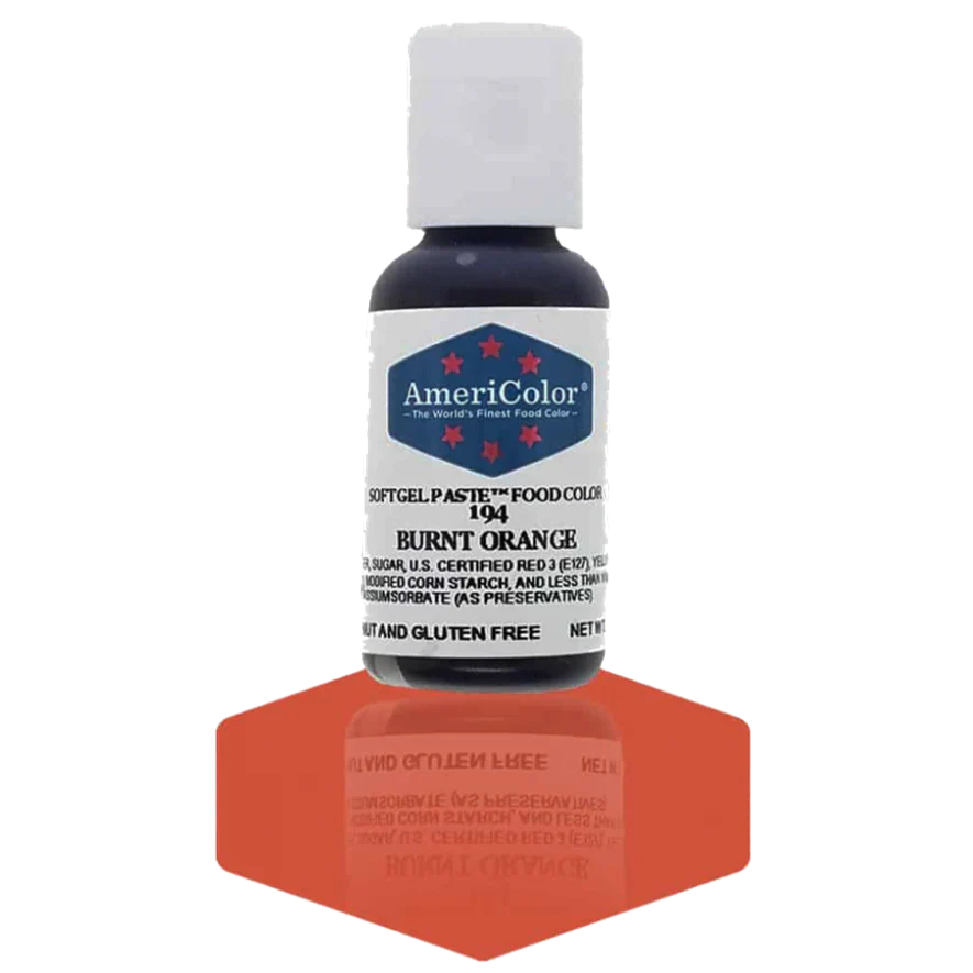 Americolor Soft Gel Paste - Burnt Orange - Food Coloring