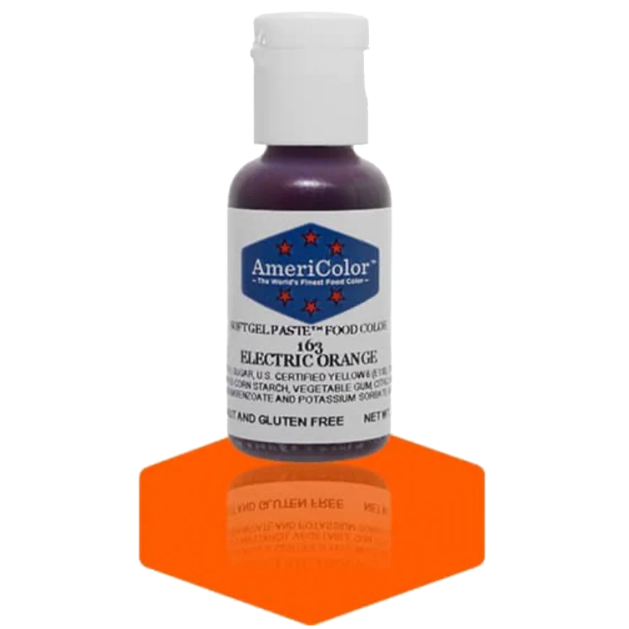Americolor Soft Gel Paste - Electric Orange - Food Coloring