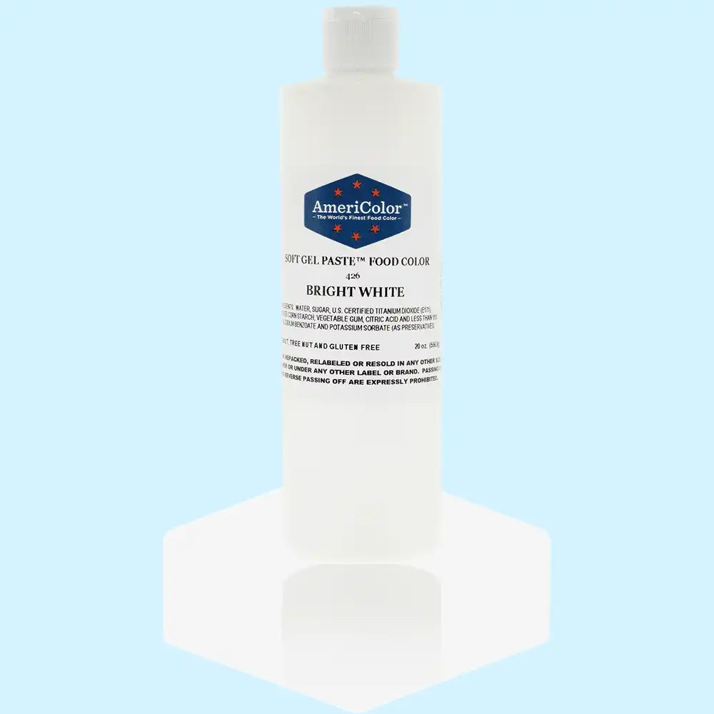 Americolor Soft Gel Paste - Bright White - Food Coloring