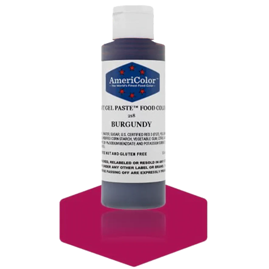 Americolor Soft Gel Paste - Burgundy - Food Coloring