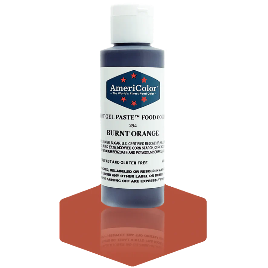 Americolor Soft Gel Paste - Burnt Orange - Food Coloring