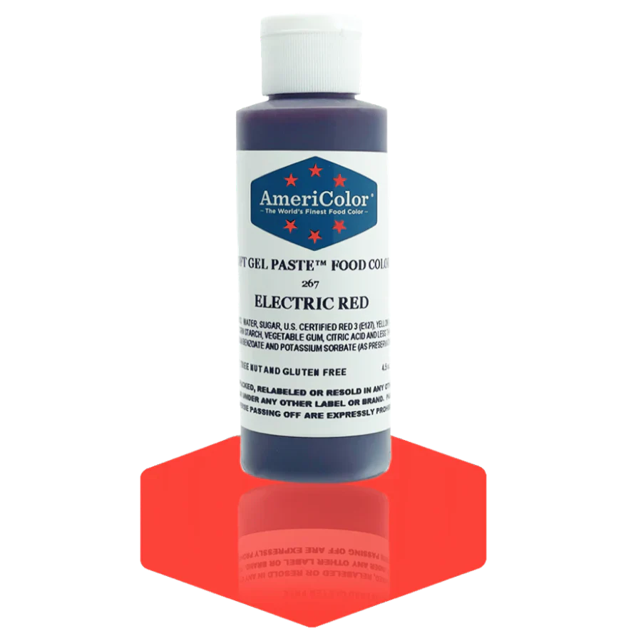 Americolor Soft Gel Paste - Electric Red - Food Coloring