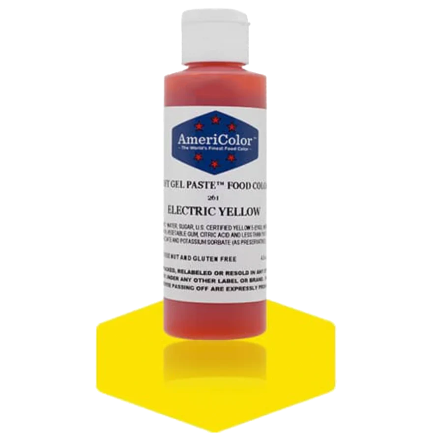 Americolor Soft Gel Paste - Electric Yellow - Food Coloring