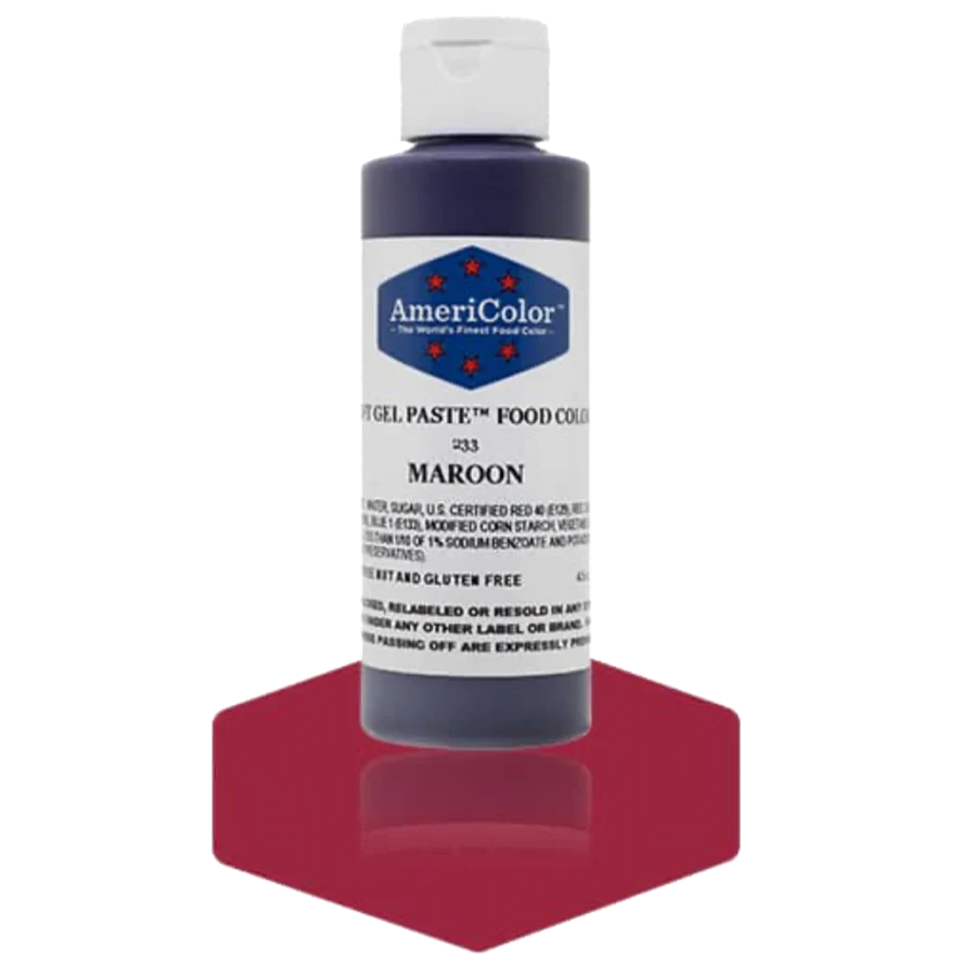 Americolor Soft Gel Paste - Maroon - Food Coloring