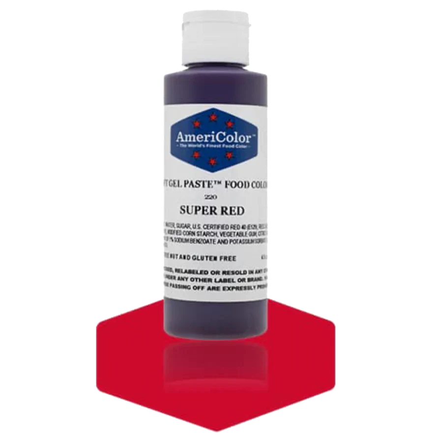 Americolor Soft Gel Paste - Super Red - Food Coloring
