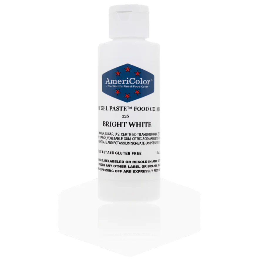Americolor Soft Gel Paste - Bright White - Food Coloring