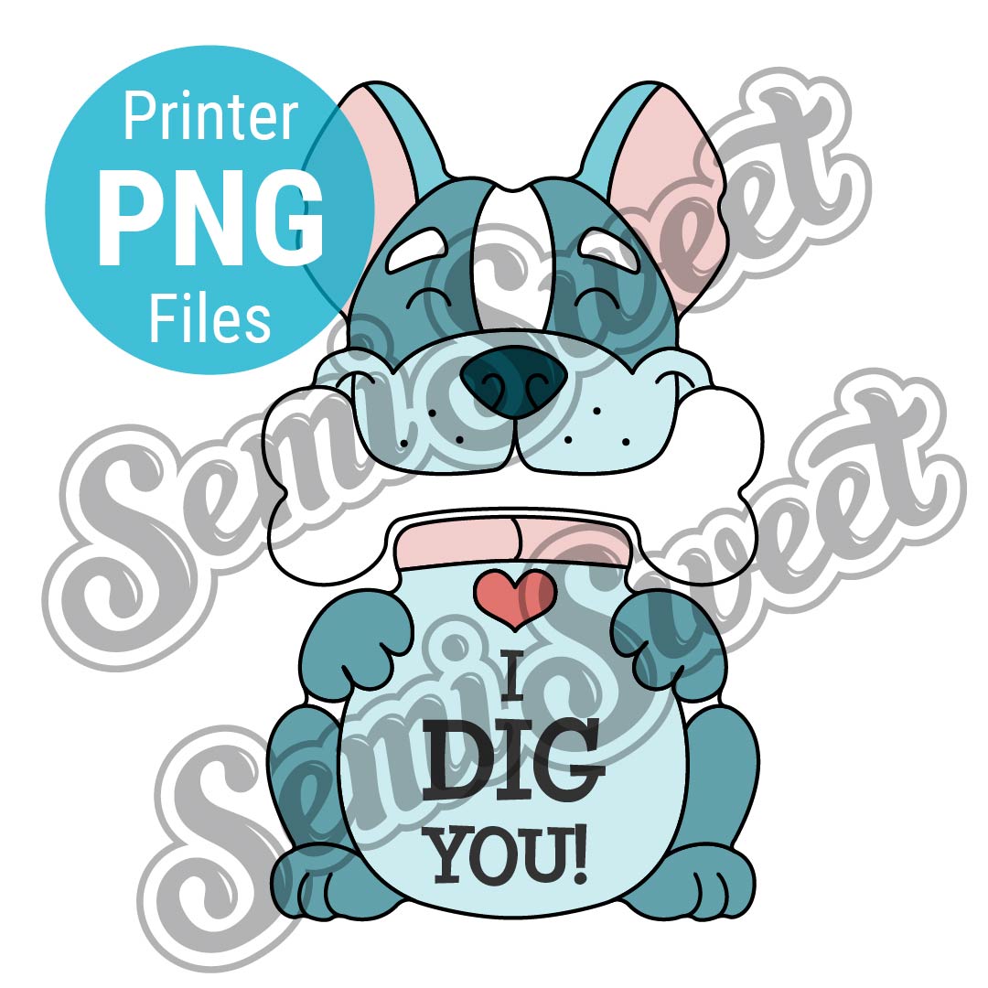 French Bulldog Set - PNG Images