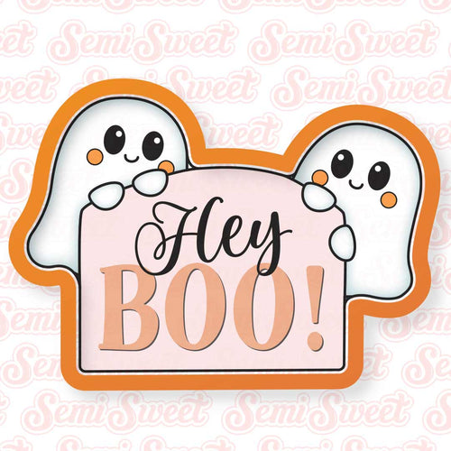 Ghost Pair Plaque Cookie Cutter