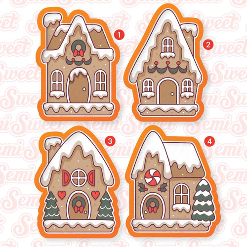 Gingerbread House Village Cookie Cutter Set