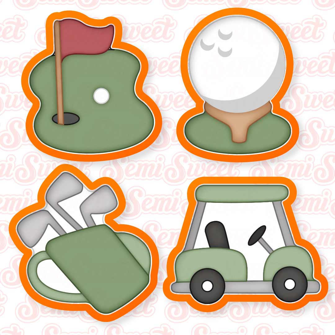 golf set cookie cutters