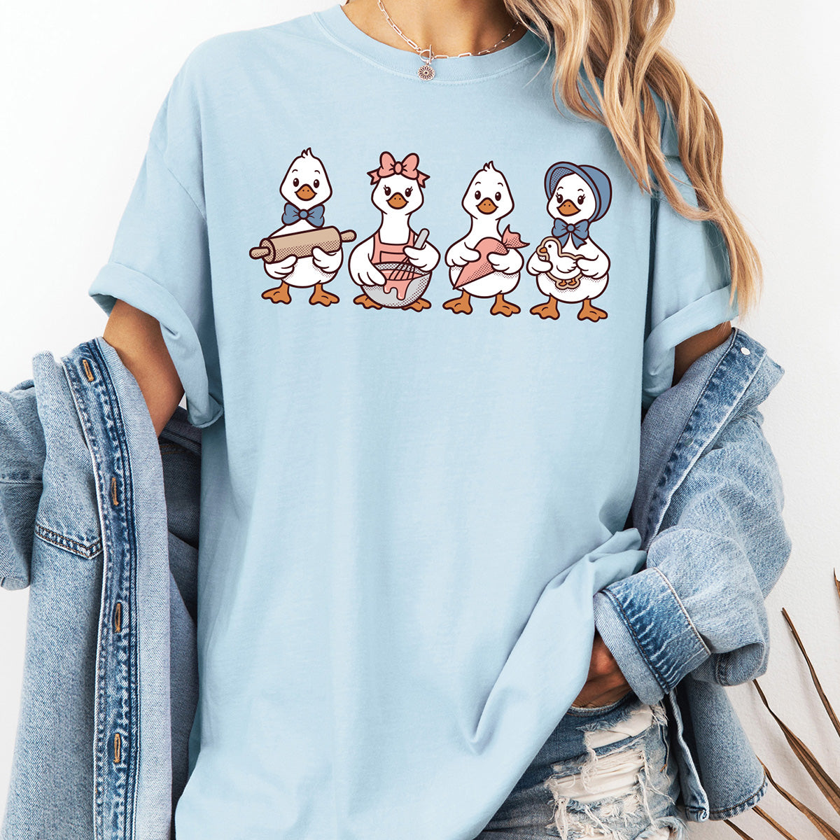 Cookie Decorating Geese Unisex T-Shirt