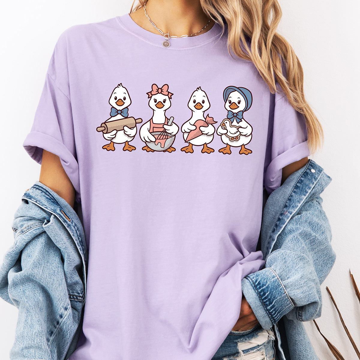 Cookie Decorating Geese Unisex T-Shirt