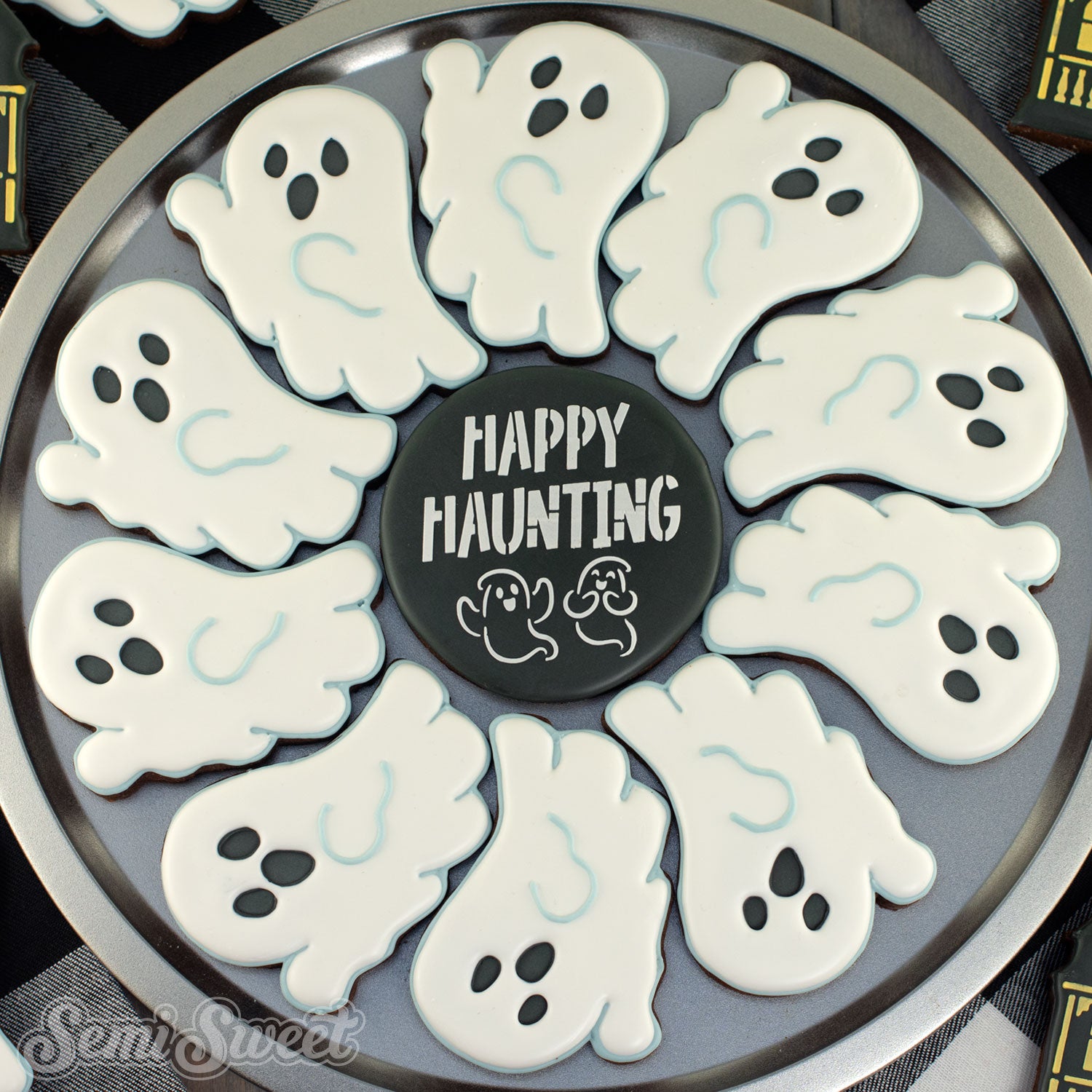 Flying Ghost Platter Cookie Cutter
