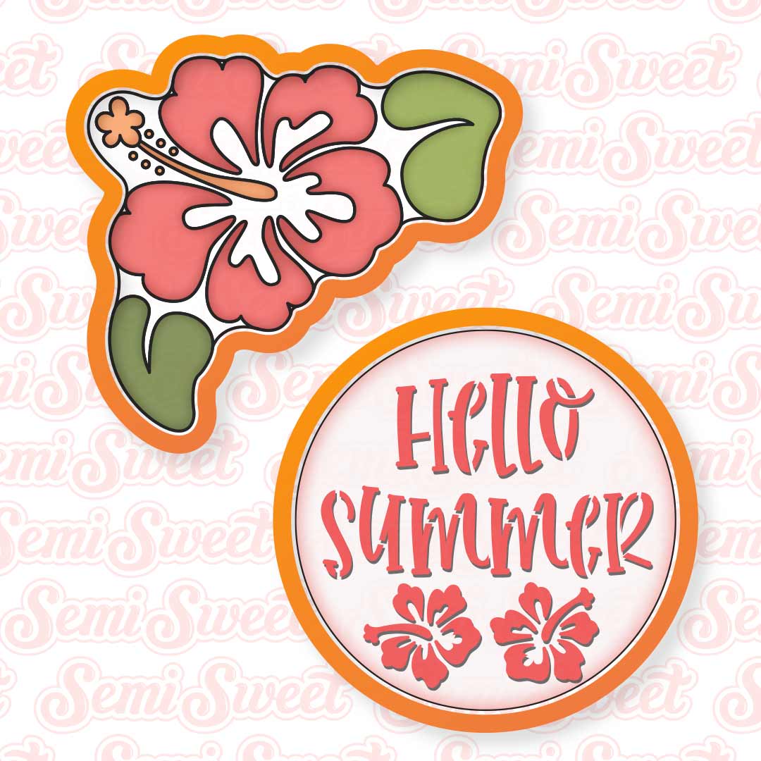 Hibiscus Platter Cookie Cutter Set