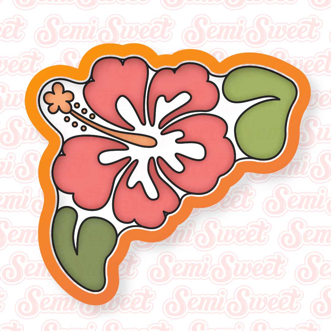 Hibiscus Platter Cookie Cutter Set