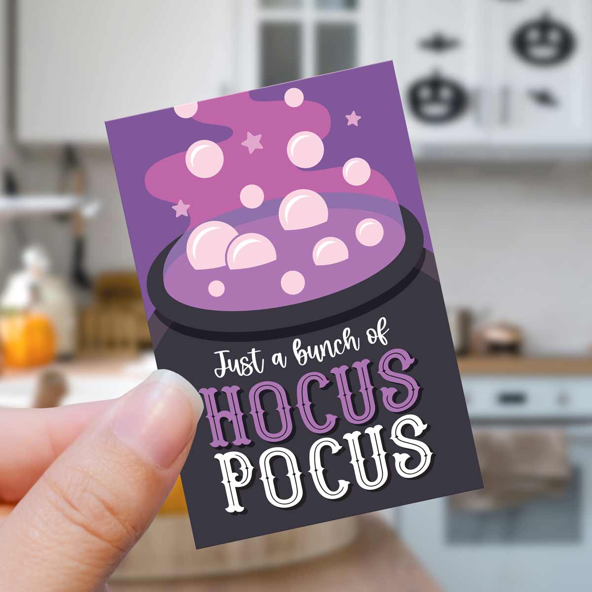 Hocus Pocus card for cookie decorating