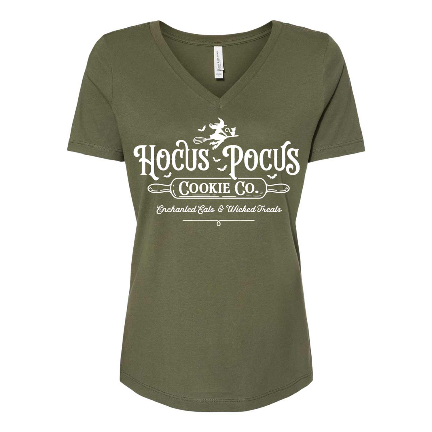 Hocus Pocus Cookie Co Ladies V-Neck T-Shirt