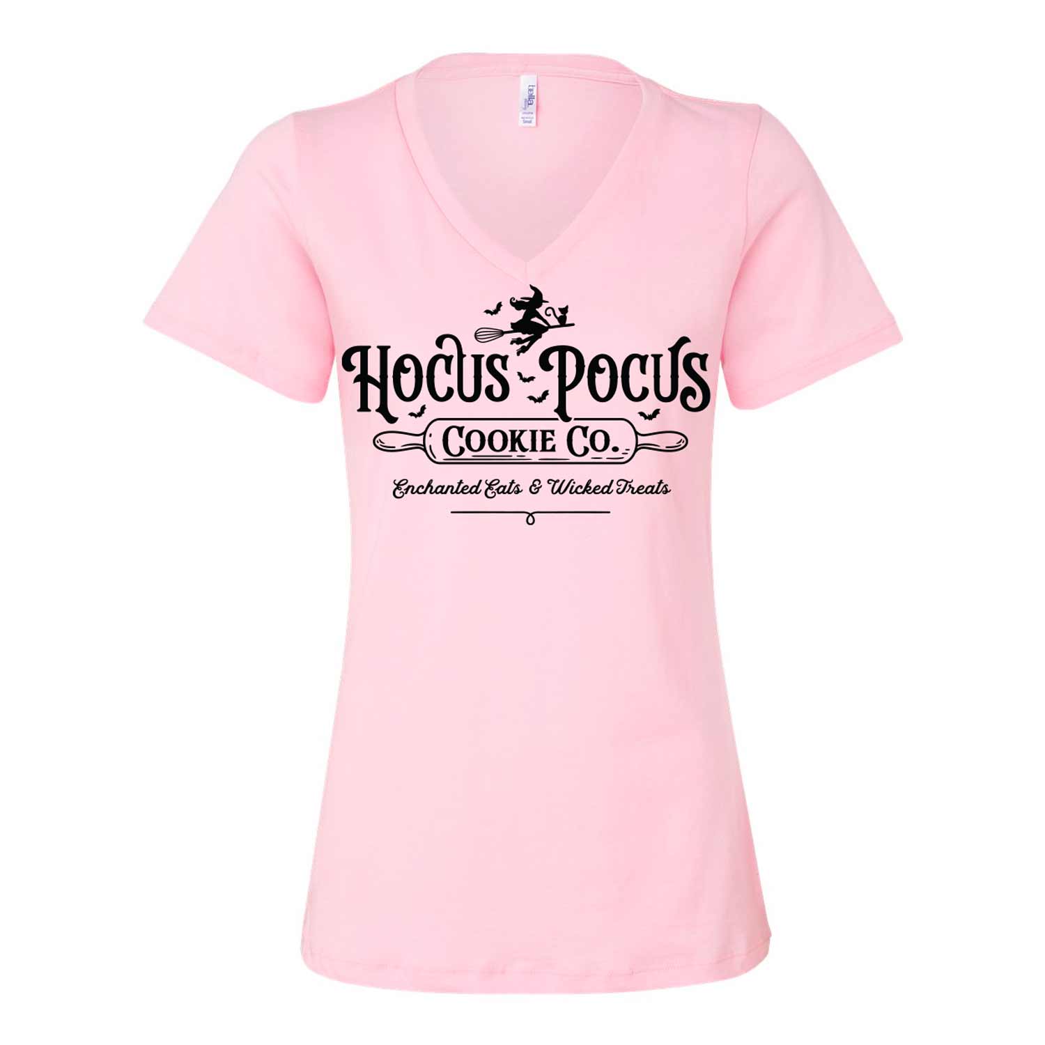 Hocus Pocus Cookie Co Ladies V-Neck T-Shirt