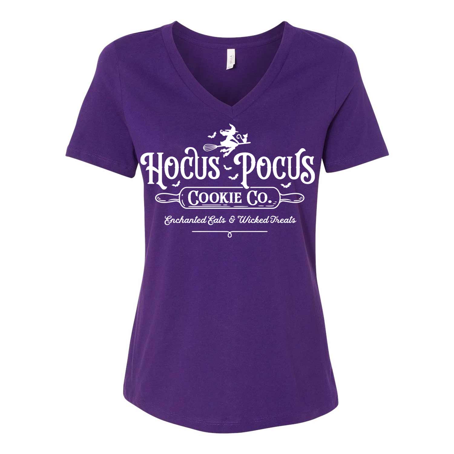 Hocus Pocus Cookie Co Ladies V-Neck T-Shirt