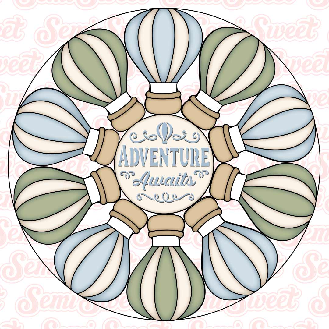 hot air balloon cookie cutter set