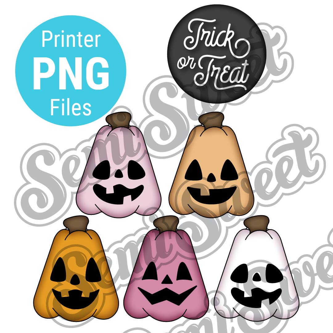 Jack-o-Lantern Platter Cookie Cutter Set - PNG Images | Semi Sweet Designs